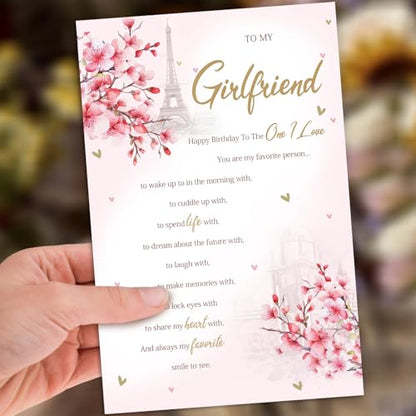 Girlfriend Birthday Card, Happy Birthday Card Gifts for Girlfriend - color: QQ-73