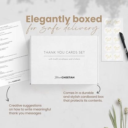 100 Pieces of White With Gold Thank You Cards, Two Thank You Notes Designs, 4x6 Inch Thank You Card, Elegant Thank You Cards Baby Shower, Thank You Cards With Envelopes Bulk with 120 Stickers, Free - color: White With Gold, size: 100 pack