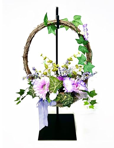 Wreath Display Stand, Hanging Flower Display Stand, Artifact Display Stand for displaying Flowers, Handbags, Wreaths, Lanterns, Signs, Jewelry, and Artifacts