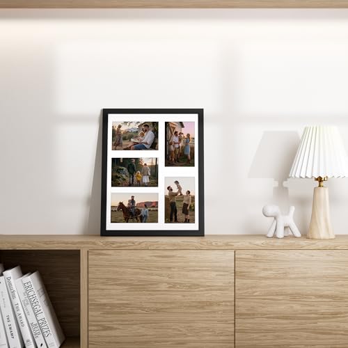 Vittanly 11x14 Collage Picture Frame, Displays 5Pcs 4x6 Pictures, Black - color: Black, size: 11x14