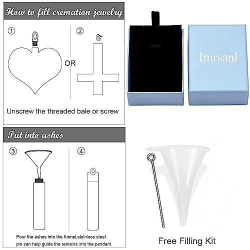 Imrsanl Tree of Life Heart Urn Necklace Cremation Jewelry for Women - color: Customize