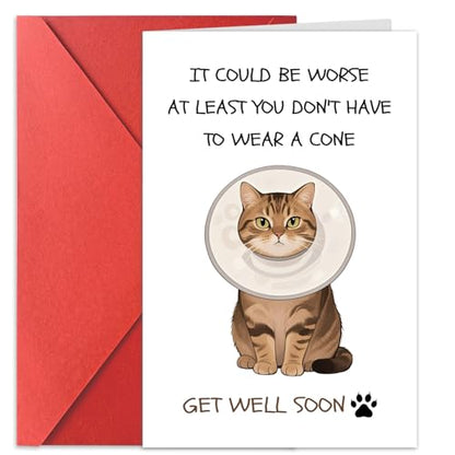 Funny Get Well Soon Cards Gifts For Women Feel Better Thinking of You Humor Speedy Surgery Recovery Him Her Friends Mother - color: HK037