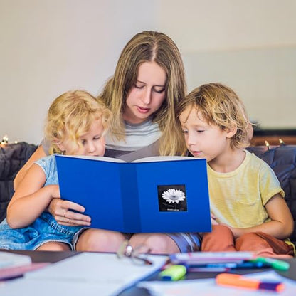 Popotop Photo Album 4x6 300 Photos with Writing Space, Leather Cover Album with Display Picture Window, Photo Book for Wedding Family Baby Gift - color: Royal Blue, size: 300 Pockets