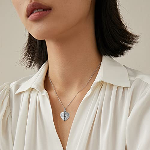 Custom4U Personalized Heart Locket Necklace with Pictures,Sunflower/Angel Wings/Heart Shaped Lockets Custom Photo,Gold/Rose Gold/White Lockets That Holds Picture,Customized Memorial Jewelry for Women - color: C-Angel Wings-Steel(Locket + Photo + Engraving