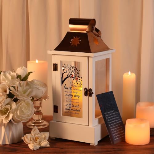 Memorial Gifts for Loss of Loved Ones, Memorial Lantern with Candle Light | Sympathy Gifts for Loss of Mom Dad, Remembrance Keepsake Gift for Funeral Bereavement