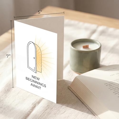 Minimalist Sympathy Card, Open Door New Beginnings - color: Sympathy Card 009