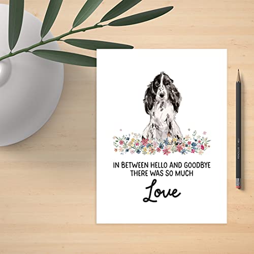 Andaz Press Jumbo Pet Sympathy Card with Envelope, Sorry For Your Loss Card, Cocker Spaniel, Loss Of Pets Dog Grief Bereavement Card with Big Blank Space to Send to Friends, Family, 8.5" x 11", 1-Pack - color: Cocker Spaniel