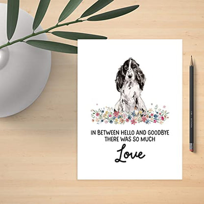Andaz Press Jumbo Pet Sympathy Card with Envelope, Sorry For Your Loss Card, Cocker Spaniel, Loss Of Pets Dog Grief Bereavement Card with Big Blank Space to Send to Friends, Family, 8.5" x 11", 1-Pack - color: Cocker Spaniel