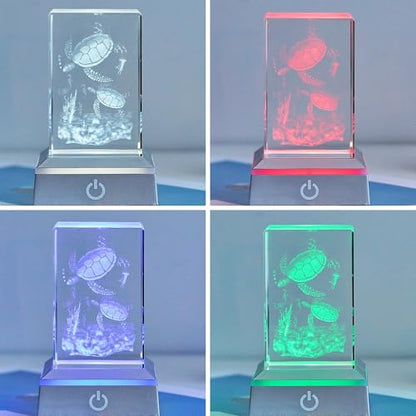 EUSTUMA LED Light Base Non-Slip Square Display Stand In A Variety of Colors,Suitable for Glass Crystal Spherical Artwork (Silver Flat Top Surface) - color: Silver Flat Top Surface