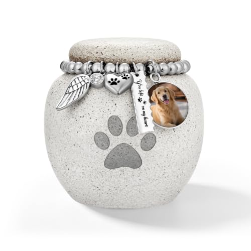 SOITIS Customized Pet Urns for Cat Dog Urns for Ashes 2.76“ Ceramic Pet Urn - color: Custom-2.76" Paw