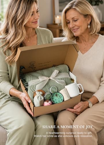 Get Well Soon Gift Baskets for Women- Self Care Package/Brithday Gift - After Surgery Recovery, Sympathy Gifts for Loss, Thinking of You/Grief/Bereavement/Miscarriage Gifts (Grey Green) - color: Grey Green