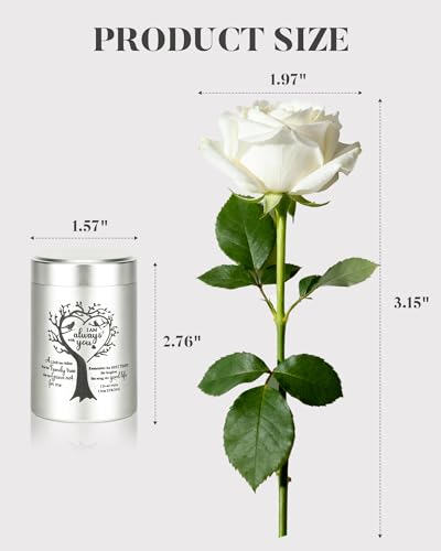 8 Pcs Mini Urns for Human Ashes, Aluminum Keepsake Cremation Urns | Tree of Life engraving, velvet pouches & spoons, sealed screw lid for family ash sharing
