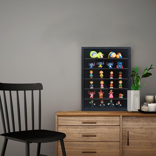 12x16 Wooden Shadow Box Frame with Removable Shelves Deep Display Case for Military Medals Keepsakes Black - color: Black, size: 12x16