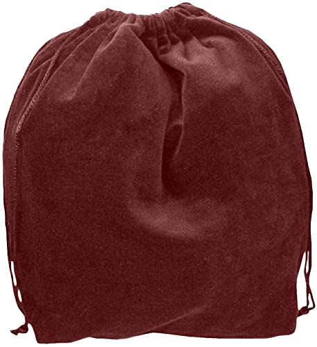 Standard Adult Burgundy Velvet Cremation Urn Bag - Velvet Cotton Bag for Urn - Adult Size 9"L x 6"W x 13"H - Great for Holding a Pet or Human Urn Measuring 11"H or Smaller - color: Burgundy, size: Standard Adult