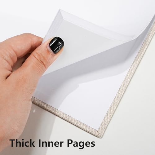 8x8 Inch Scrapbook DIY Photo Album, 20 Sheets (40 Pages), Beige - color: Beige, size: 8 x 8 Inch 20 Sheets