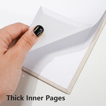 7x7 Inch Scrapbook DIY Photo Album, 20 Sheets (40 Pages), Beige - color: Beige, size: 7 x 7 Inch 20 Sheets