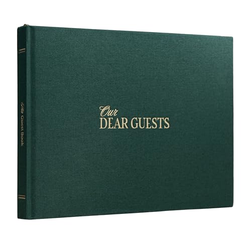 Kunitsa Co. Wedding Guest Book, Evergreen Cover - color: Evergreen