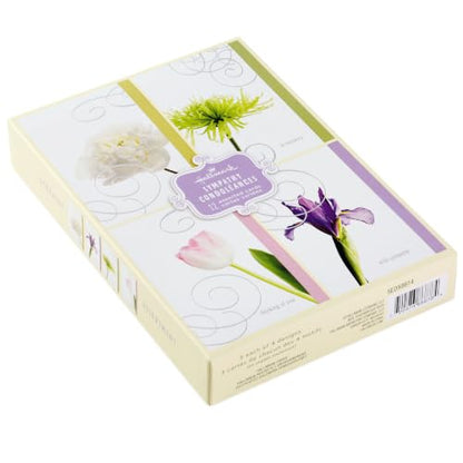 Hallmark Assorted Sympathy Cards (Flowers, 12 Cards and Envelopes)