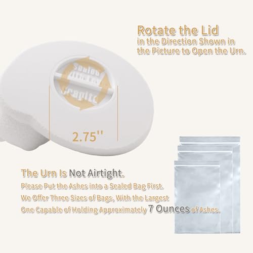 White Sleeping Cat Urn for Ashes Minimal Pet Memorial Keepsake - color: Matte White
