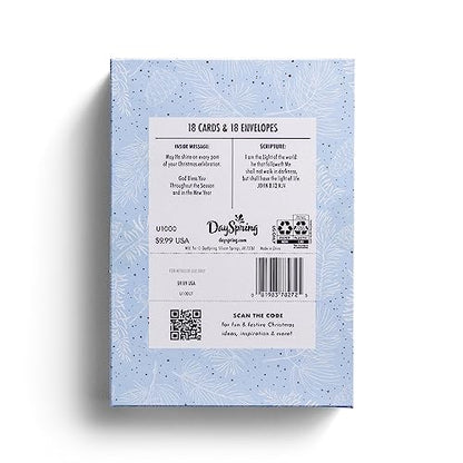 DaySpring - Light of the World - 18 Christmas Boxed Cards and Envelopes (U1000)