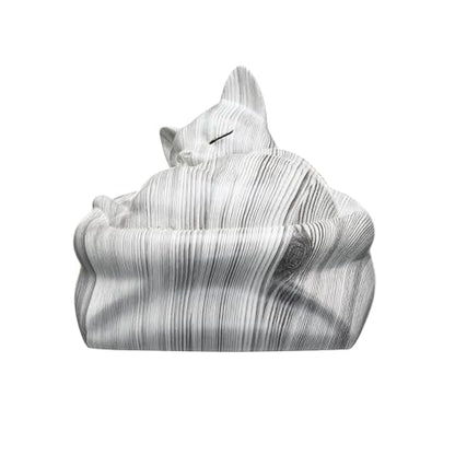 Cat Urn Small Pet Urn for Cat Ashes - Stylish Cat Urns for Ashes, Premium Quality Pet Urns for Cats(White) - color: White
