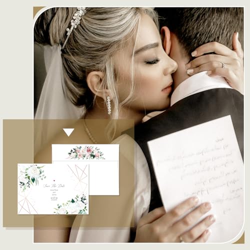 Blank Note Cards (Not Folded) and Envelopes 5 x 7, Goefun White 100 Pack - color: White, size: 5x7