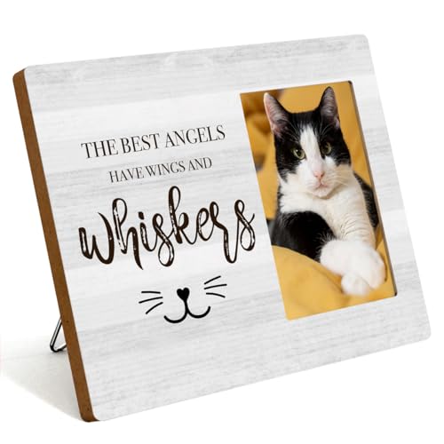 IAXIC Cat Memorial Gifts, Cat Memorial Frame To Honor And Remember Cat Iovers, Grief Gifts for Women Remembrance Decorations for Wall Desk Tabletop - color: Multi748