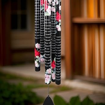 Carson 55" 'Never Far Apart' Cardinal Wind Chime - Bereavement Chimes - Cardinal Windchime for Outdoor Decor - Garden Patio Porch