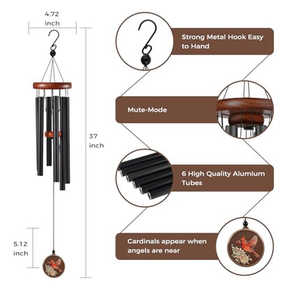 Memorial Wind Chimes for Outside,36 Inch Sympathy Wind Chime Memory