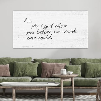 AWESOMETIK Custom Handwriting Sign Canvas Print for Loved One Writing Personalized Handwriting Gifts Handwritten Keepsake Notes into Wood Sign Hand Writing Memorial