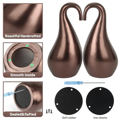 Double Urns for Human Ashes Adult Male Female,Companion Urns for Husband and Wife Together,Shape of Swan and Heart Urn for Human Ashes Adult Women Man (420 Cu/in Total)