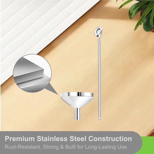 7Pcs Cremation Kit for Ashes with Funnel Set Mini Tiny Funnels for Filling Small Bottles and Jewelry Practical Filling Tools for Urn Pendant Necklace Ashes Preservation and Liquid Transfer