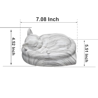 Cat Urn Small Pet Urn for Cat Ashes - Stylish Cat Urns for Ashes, Premium Quality Pet Urns for Cats(White) - color: White