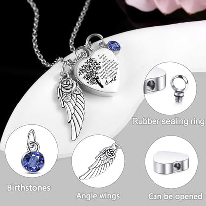 Cremation Urn Necklace for Ashes Set of 6- Small Cremation Urns for Human/Pet Ashes Keepsake Sharing Urns Memorial Ashes Holder-A Limb has Fallen from The Family Tree (6Pcs-Red Customized) - color: 6pcs-red Customized