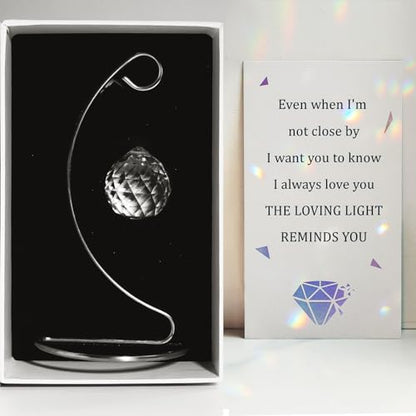 Memorial Gifts for Loss of Loved One, Unique Sympathy Gifts Tabletop Crystal Suncatcher, in Loving Memory Gift for Mom Friends Women Daughter Son Dog, Grief Bereavement Gift