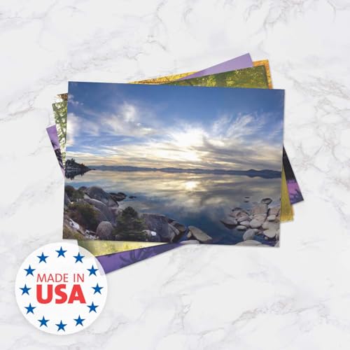 Canopy Street Breathtaking Landscape Note Card Pack / 36 Nature All Occasion Greeting Cards With White Envelopes Set / 6 Colorful Outdoor Scenery Designs / 3 1/2" x 4 7/8" All Occasion Sympathy Cards - color: Breathtaking Landscape