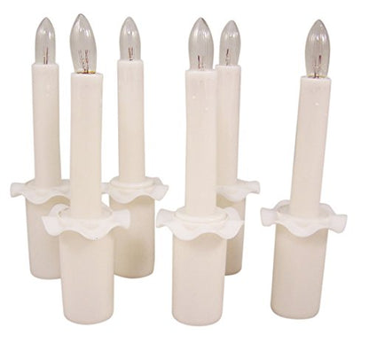 Battery Operated Flameless LED Candles for Wedding Funeral Vigil Service, White, Box of 12