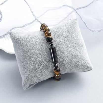 Hearbeingt Cremation Jewelry Urn Bracelet for Ashes Braided Rope Beads - color: Customize