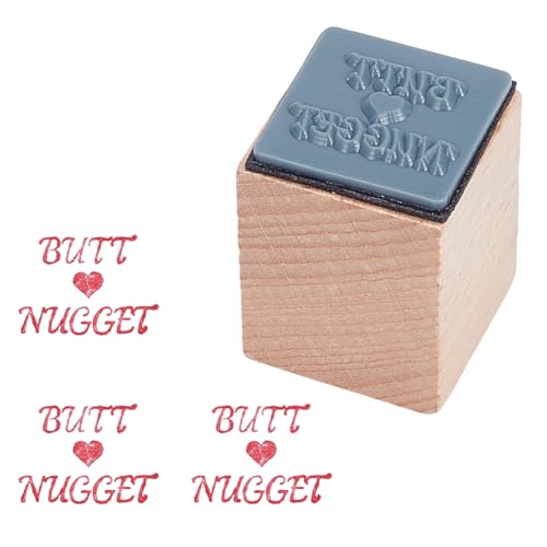 OLYCRAFT Chicken Egg Rubber Stamp Wooden Craft Stamp 1x1x1.2 Inch Mini Rubber Stamps Wood Stamping Tool Small Mini Farm Stamps for Chicken Eggs DIY Craft Journals Albums Scrapbooking Card Making - style: NUGGET