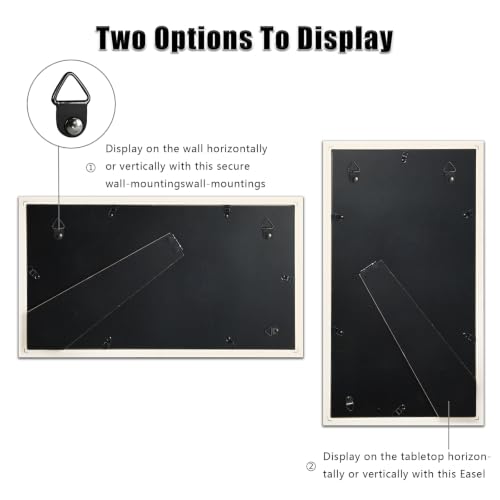 8x16 College Triple Photo Frame with Tempered Glass, PS10-GYT6 - color: Grey, size: 8X16 inch