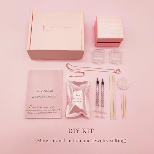 Love Catcher DIY Oval Cremation Ashes Ring Kit, Memorial Jewelry - color: Silver