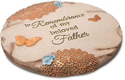 Pavilion Gift Company 19060 Light Your Way Memorial Garden Stone, 10-Inch, Beloved Father