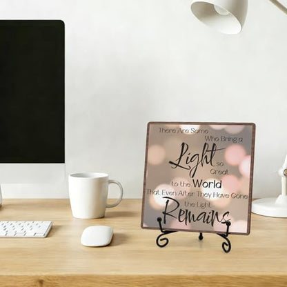 Sympathy Gifts for Loss of Loved One Memorial Wooden Plaque Sign With Stand Condolence Remembrance Gifts for Loss of Mother Father Husband Grief Bereavement Gift - color: Sympathy