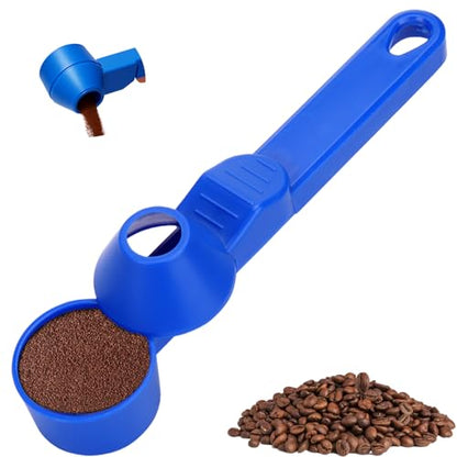 Palksky Coffee Scoop & Funnel for Reusable K Cup Refillable Coffee Pods,2 Tablespoon Coffee Measuring coffee Scooper,1PCS(Blue) - color: Blue