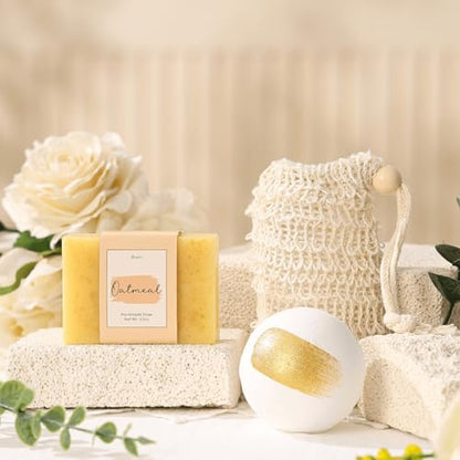 Birthday Gifts for Women Self Care Package Box Spa Basket Get Well Soon Sending Hug Thinking of You Feel Better For Wife Her New Mom Sister Female Best Friend Coworker Teen Girls Boss Babe Day - color: Oatmeal (Care Gift)