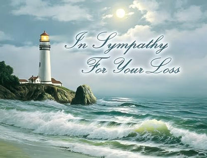 Leanin' Tree Words of Comfort Sympathy Cards, 12 Bulk with Envelopes | Made In USA, For Loss Of Loved One, Elegant Bereavement Condolences Card Collection, to Show Your Support