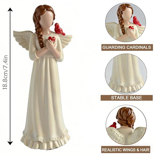 Guardian Angel Figurine, Resin Angel Statue Home Decor Ornament (Guardian Angel)