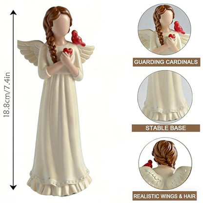 Guardian Angel Figurine, Resin Angel Statue Home Decor Ornament (Guardian Angel)