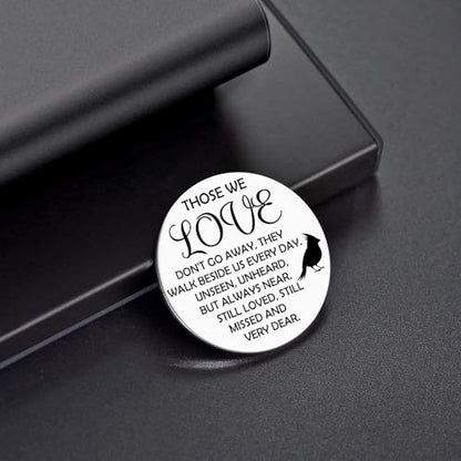 Heigebi Pocket Hug Token Keychain Memorial Gifts for Loss of Loved Sympathy Gifts Bereavement Coin Remembrance Pocket Token - color: Pattern 2