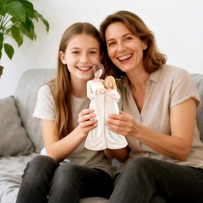 Mom Daughter Gift,Mom Birthday Gift from Daughter,Mother of the Bride Gifts - color: White-mom Daughter Heart